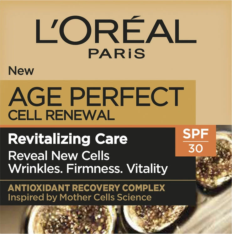 L'Oréal Paris Age Perfect Cell Renewal Day Cream SPF 30 50ml 2 L'Oréal Paris Age Perfect Cell Renewal Day Cream SPF 30 50ml - Billede 2