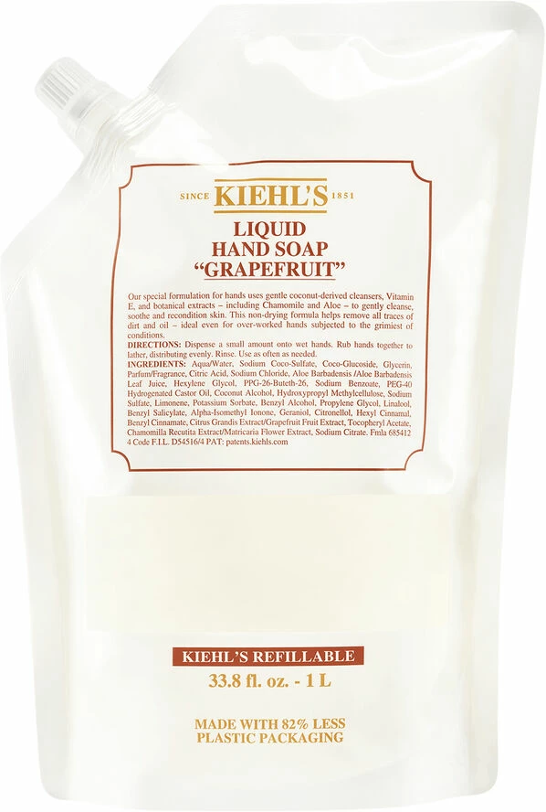 Kiehl's GRAPEFRUIT SOAP 1L REF POUCH - Billede 2