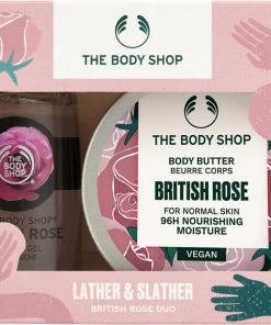The Body Shop Lather & Slather British Rose Duo