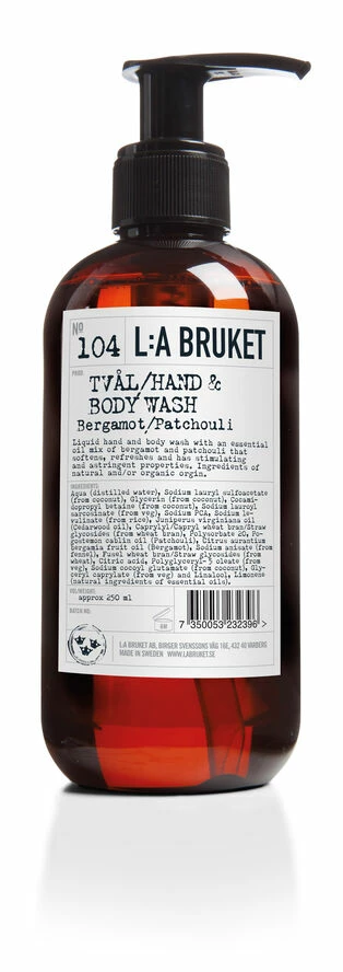L:A Bruket Hand- Body Wash Bergamot/ Patchouli 240 Ml 1 L:A Bruket Hand- Body Wash Bergamot/ Patchouli 240 Ml