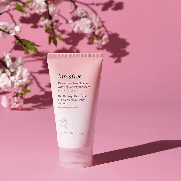 Innisfree Dewy Glow Jam Cleanser - With Jeju Cherry Blossom 4 Innisfree Dewy Glow Jam Cleanser - With Jeju Cherry Blossom - Billede 4