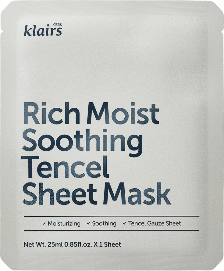 Klairs Rich Moist Soothing Tencel Sheet Mask 1 Klairs Rich Moist Soothing Tencel Sheet Mask