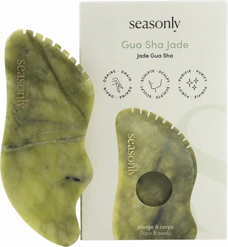 Seasonly Jade Gua Sha - Massage Stone 2 Seasonly Jade Gua Sha - Massage Stone - Billede 2