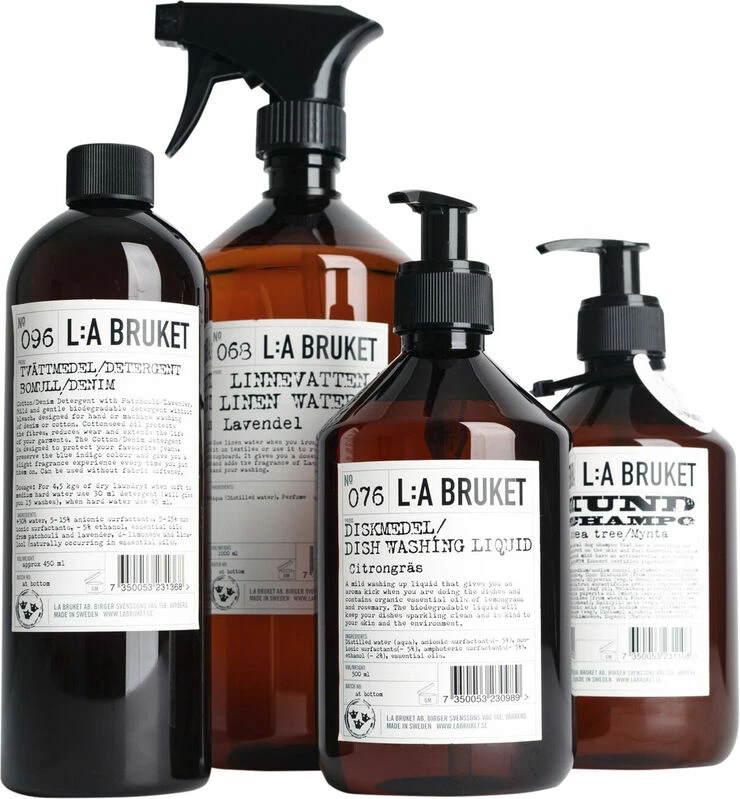 L:A Bruket Linen Water Lavender 1000 Ml - Billede 2