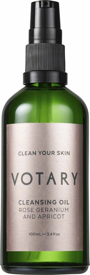 VOTARY Cleansing Oil - Rose Geranium And Apricot