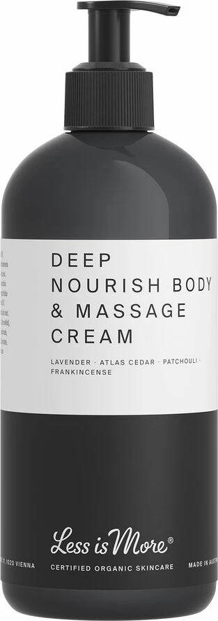 Less Is More Organic Deep Nourish Body & Massage Cream Lavender 500 Ml.