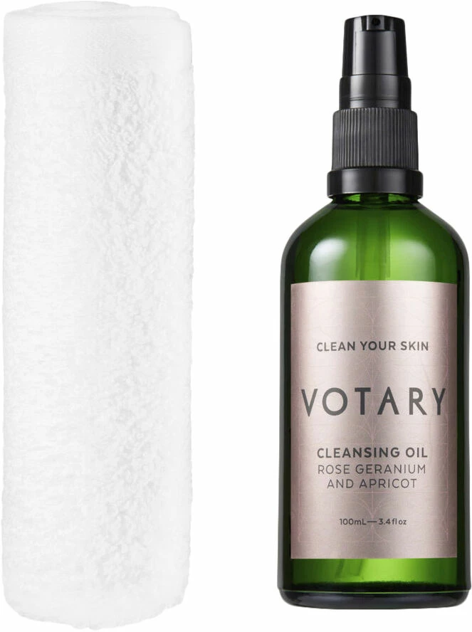 VOTARY Cleansing Oil - Rose Geranium And Apricot - Billede 2