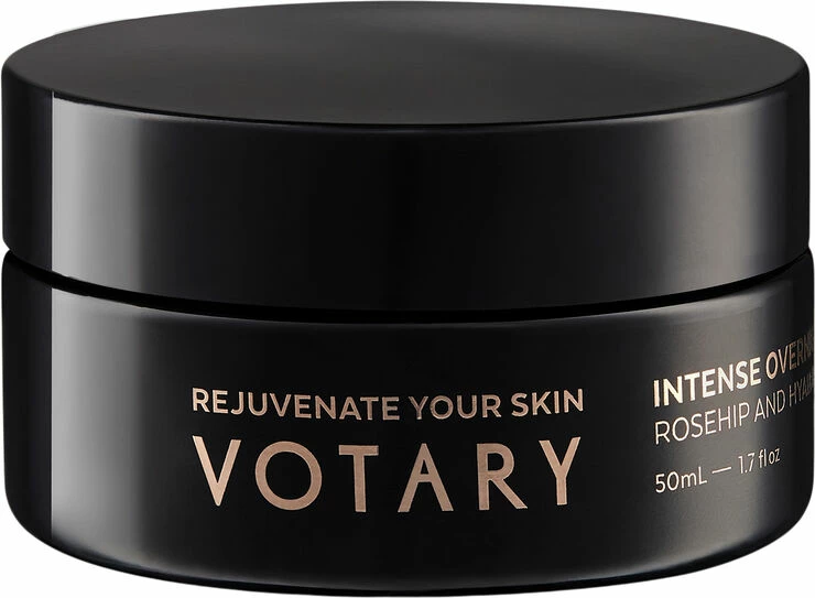 VOTARY Intense Overnight Mask, Rosehip & Hyaluronic 50 Ml - Billede 2